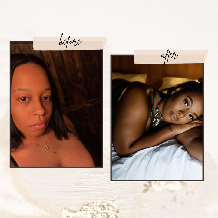 NYC boudoir photography Before and After -1