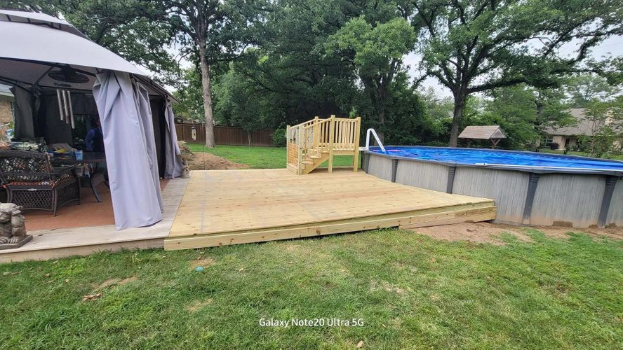 Backyard Deck Installation