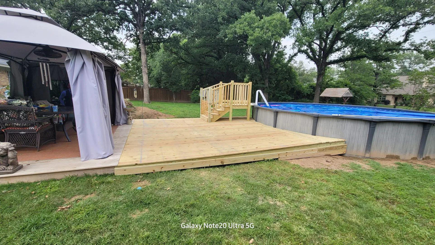 Backyard Deck Installation