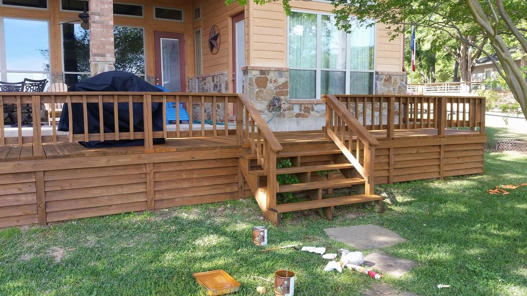 Backyard Deck Installation