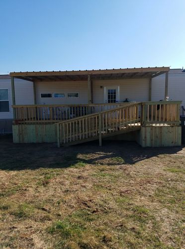 Backyard Deck Installation