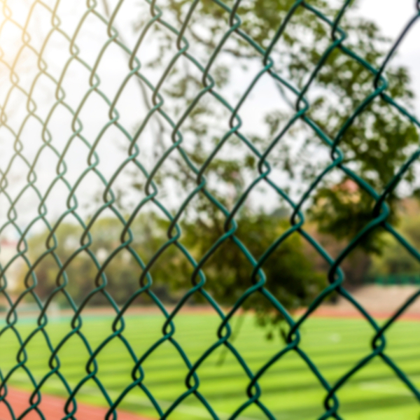image of a chain link fence