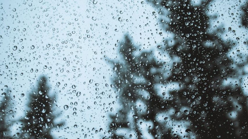rain on glass