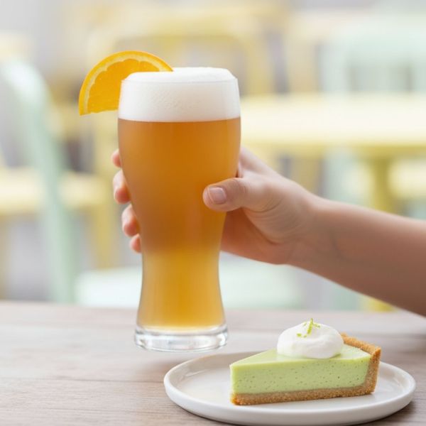 beer with a dessert