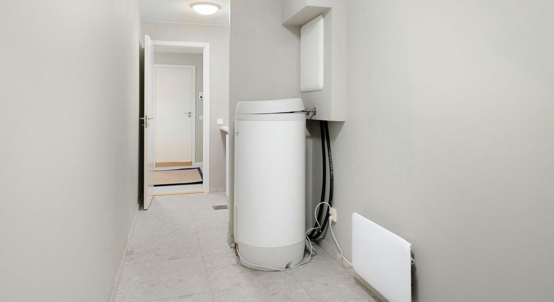 water heater in closet