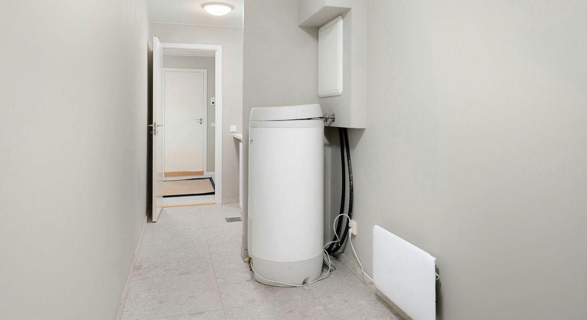 water heater in closet