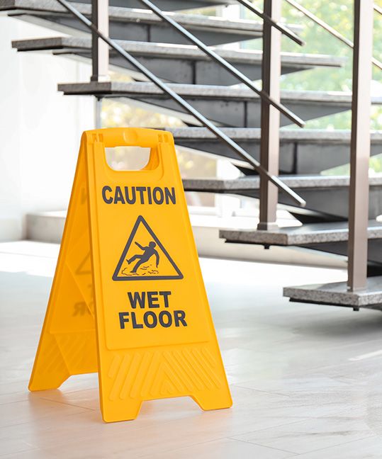 Wet floor sign