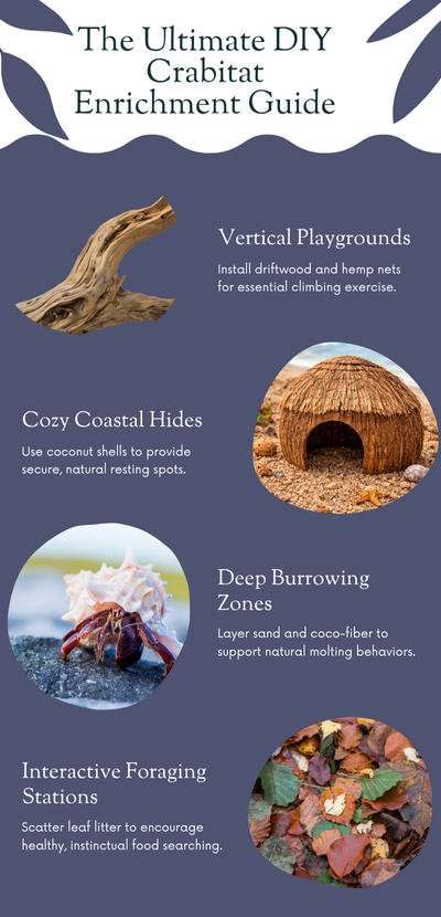 Infographic -DIY Hermit Crab Tank Decor Creative Ideas for Enrichment.png