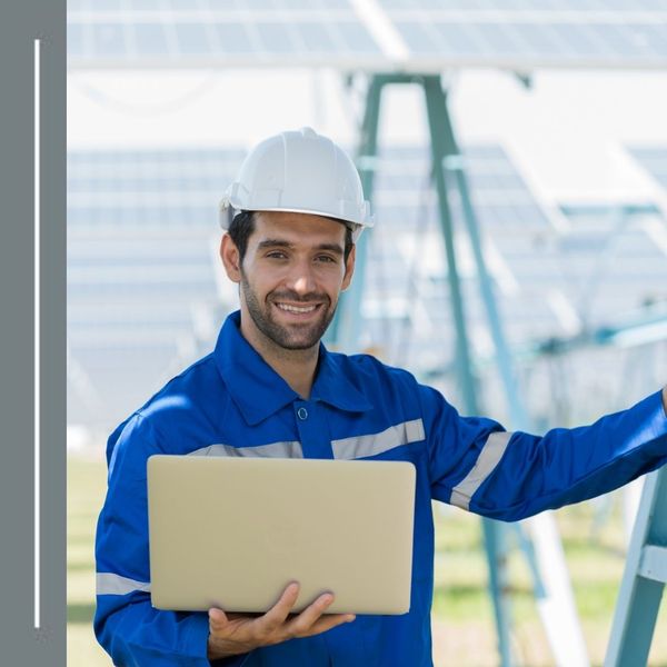 electrician smiling