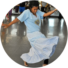 Younger African Dancer Dancing