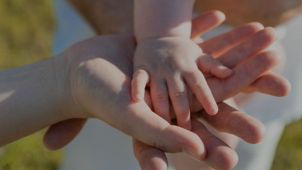 Stacking hands in a group