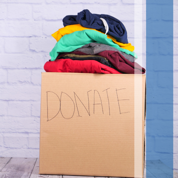 donation box of clothing