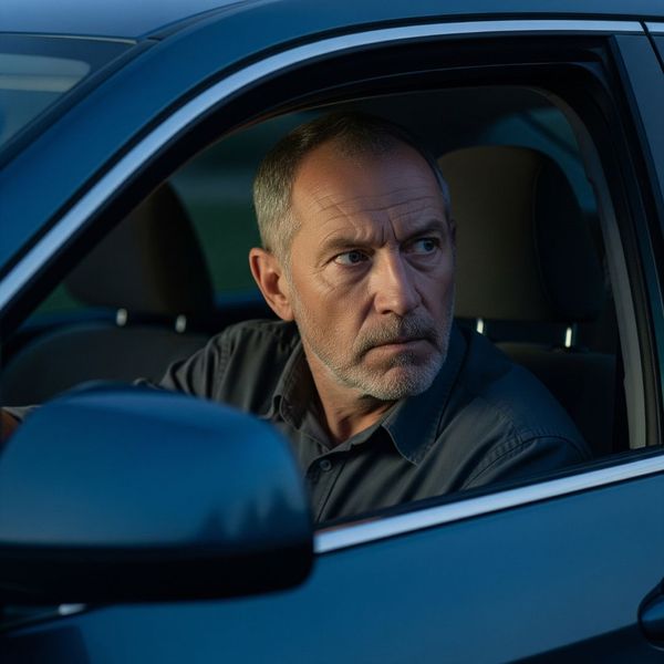 private investigator in a car private investigator in a car