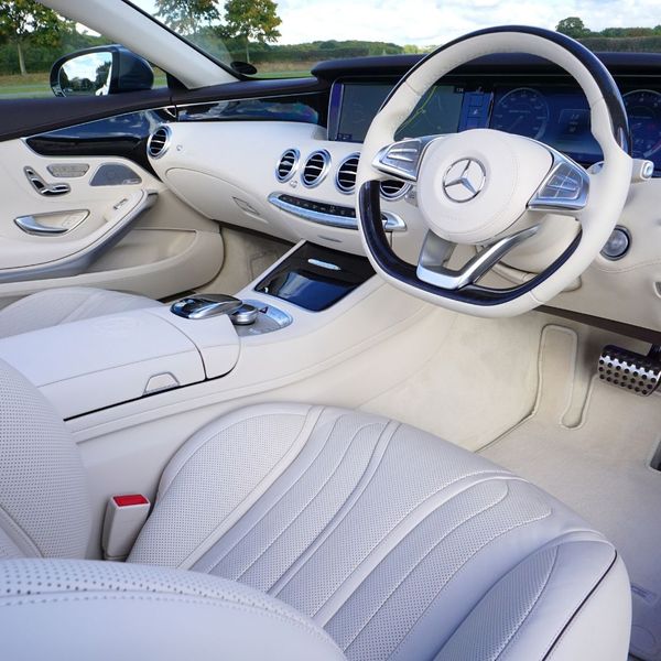 pristine looking car interior