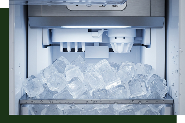 inside of ice maker