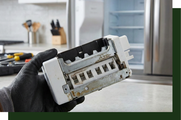 old refrigeration unit being replaced