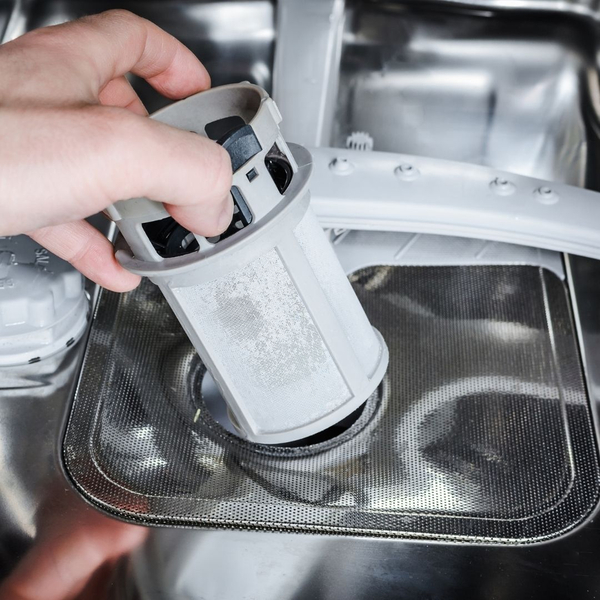 a clean dishwasher filter