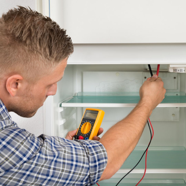 A fridge voltage being inspected