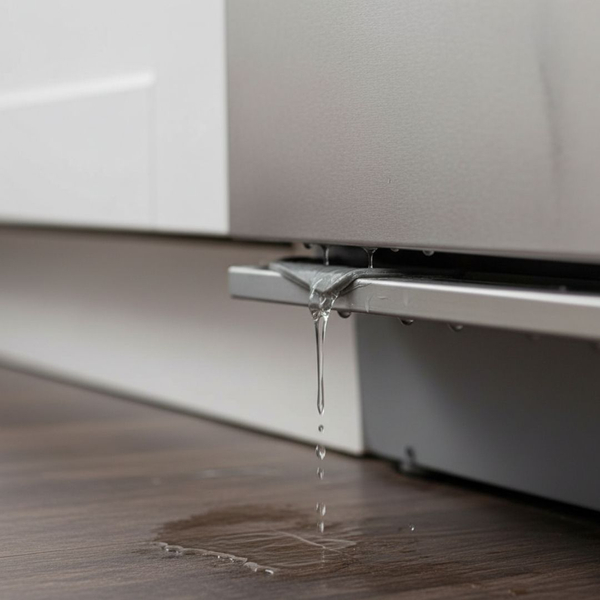 water leaking from a dishwasher