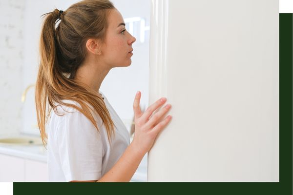 woman looking in fridge woman looking in fridge