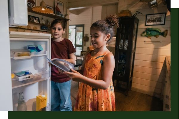 kids looking in fridge kids looking in fridge