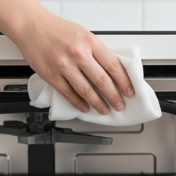cleaning rubber gasket on dishwasher