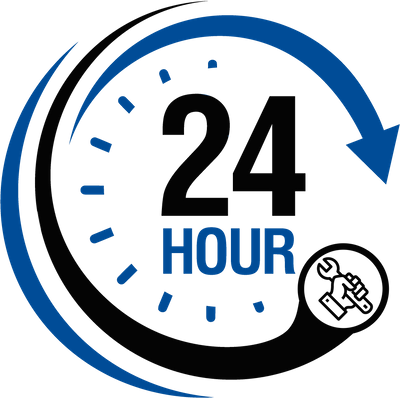 Icon showing 24 hour service