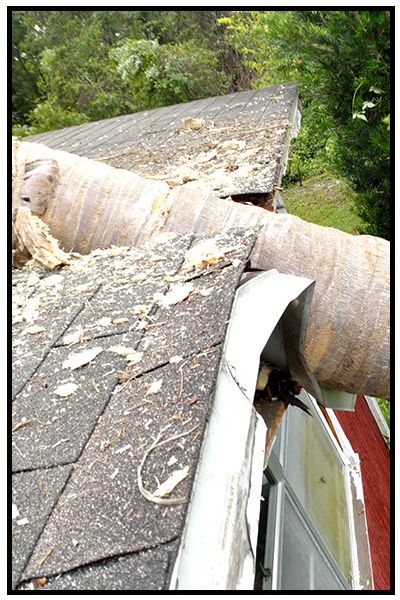 Image showing a house with tornado damage