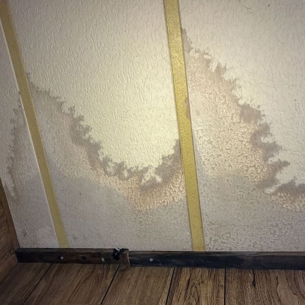 water damage wall