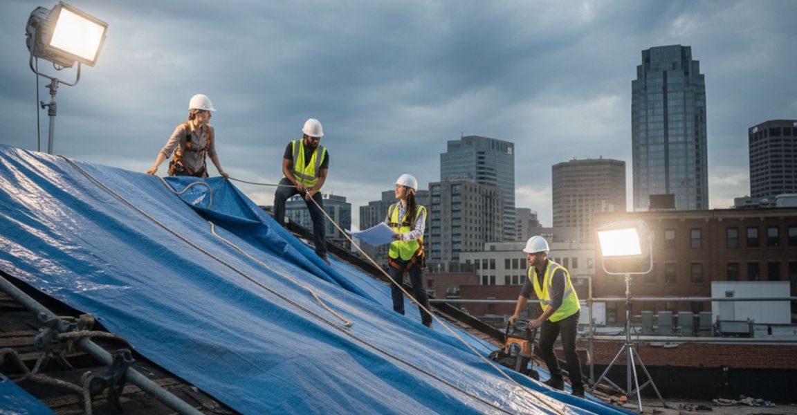 Temporary Roofing 101 Keeping Your Business Dry While Awaiting Permanent Repairs header.jpg
