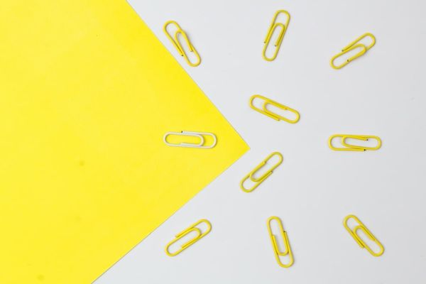 Image of paper and paper clips