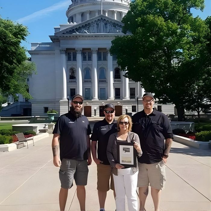 Gorilla Movers team standing in front of the Capitol