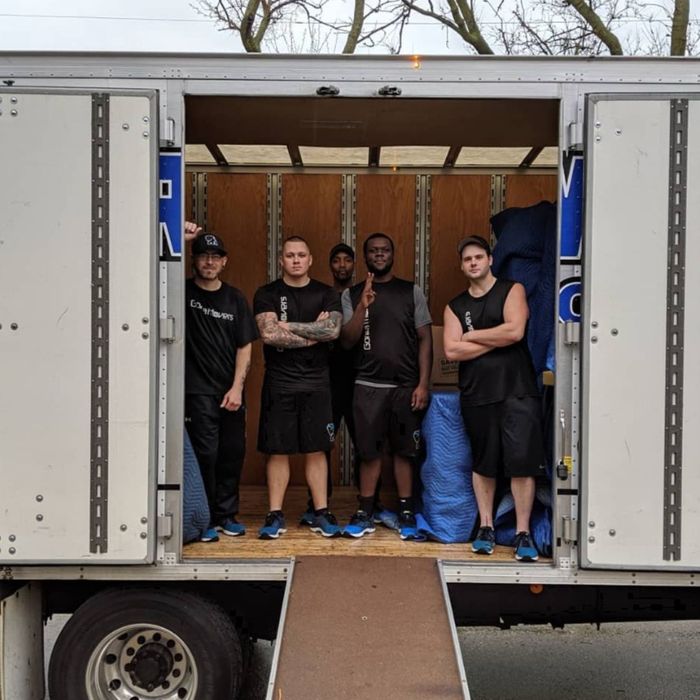 Gorilla movers in truck