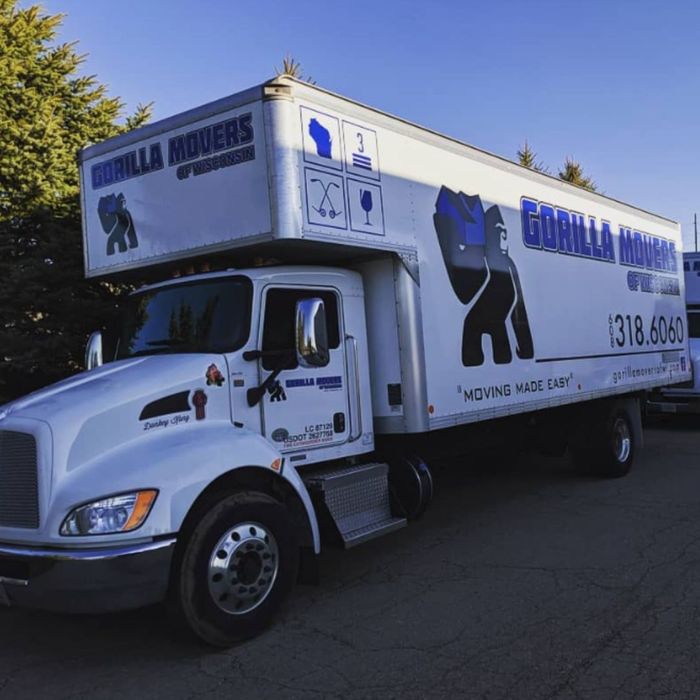 gorilla movers truck outside 