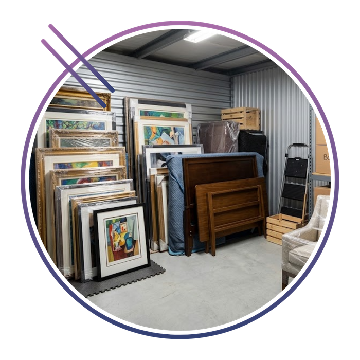 storage facility with artwork 
