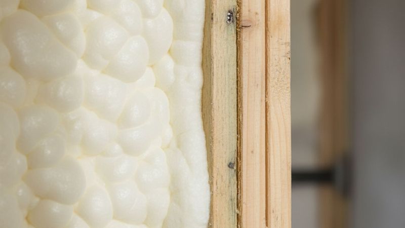A cross-section of a home wall showing high-quality insulation creating a sealed barrier against outdoor dust and pollutants.