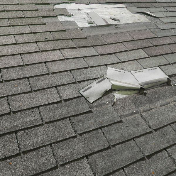 Roof shingle damage