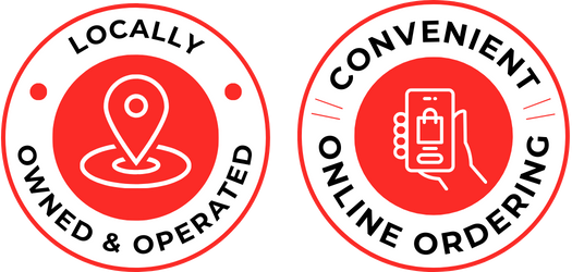 badges: locally owned & operated,convenient online ordering
