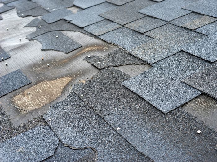 damaged roof