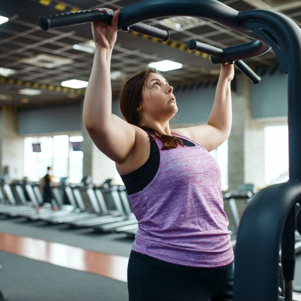 woman working out