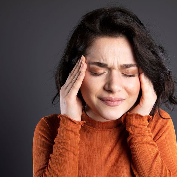 woman with headache