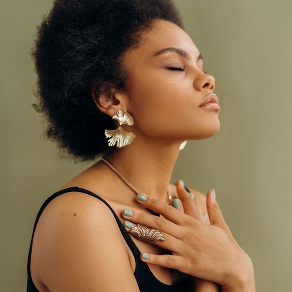 Woman meditating