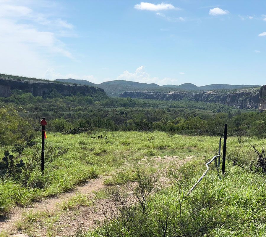 mountains among Texas ranch