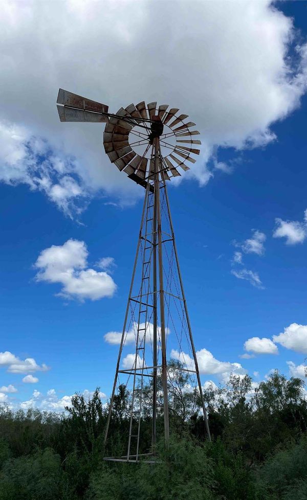 small windmill at Texas ranch