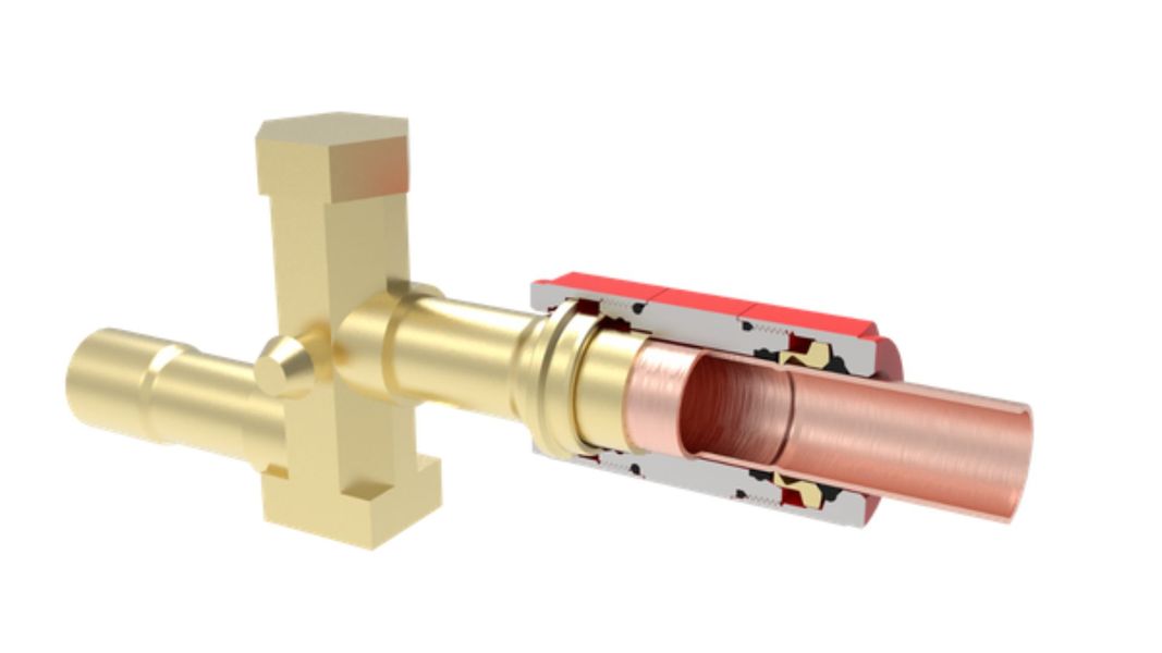 HVAC refrigerant fitting with metal to metal technology HVAC refrigerant fitting with metal to metal technology