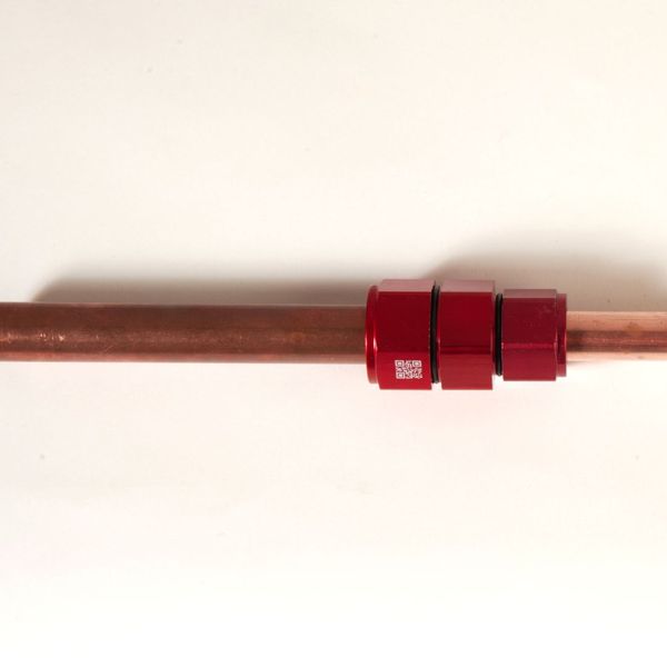 SmartLock Refrigeration Fittings holding together copper pipes