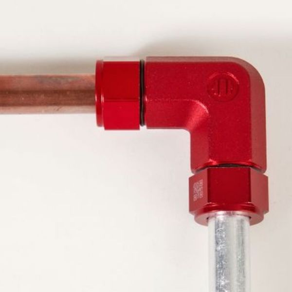 elbow union for a copper to aluminum connection elbow union for a copper to aluminum connection