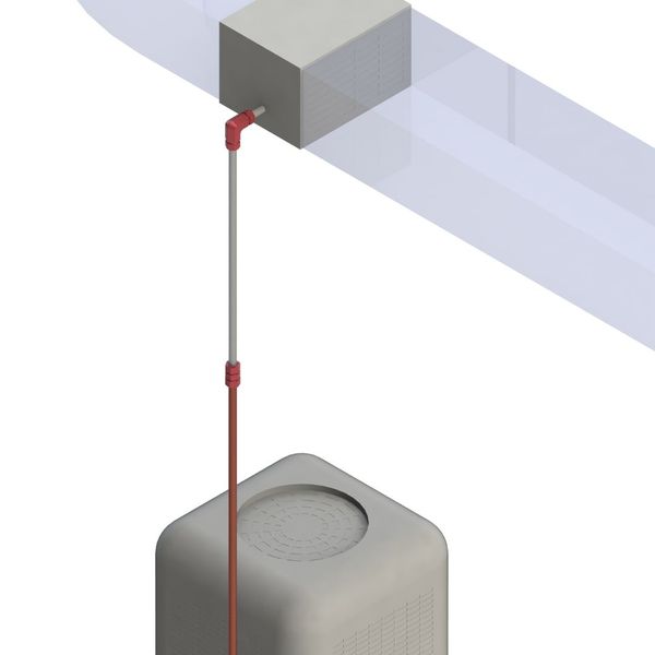 diagram of Swage Fitting in use on duct system
