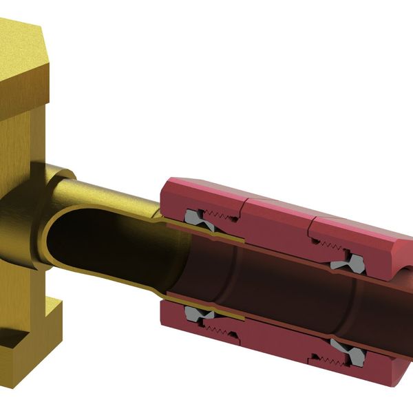 diagram showing the locking mechanism of the Refrigeration Fittings