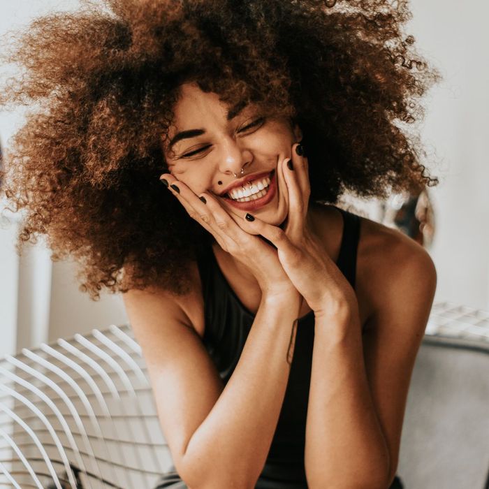 Woman smiles Woman smiles
